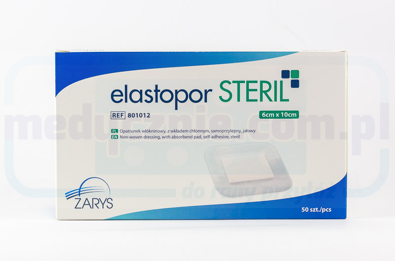 ELASTOPOR Steril 6* 10cm 50 Stück Verband mit Saugeinlage